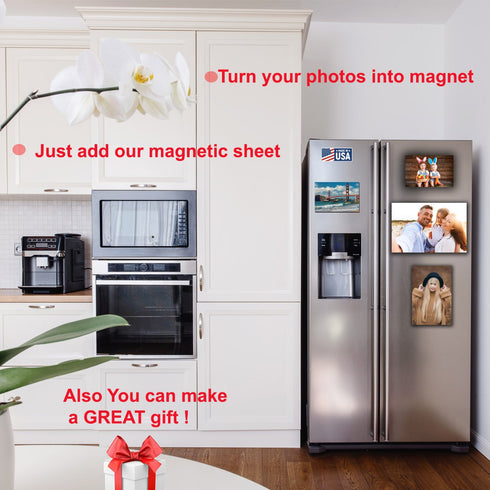 Magnetic Sheets with Adhesive Backing: 4 x 6 inch